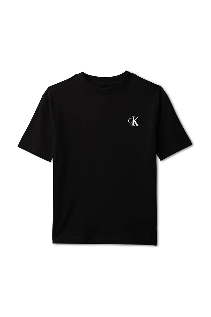 Calvin Klein Jeans tricou pentru copii, din bumbac LVCKSJA05B.128.176.PPY2 negru SS26