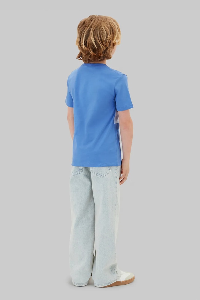 Chlapec Calvin Klein Jeans tričko detské bavlnené 2-pak LVCKSJA46B.128.176.PPY2 modrá