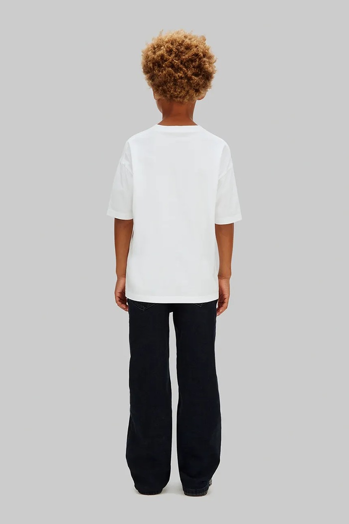 Calvin Klein Jeans T-shirt basic dziecięcy bawełniany biały LV1CKSJA28.128.176.PPY2