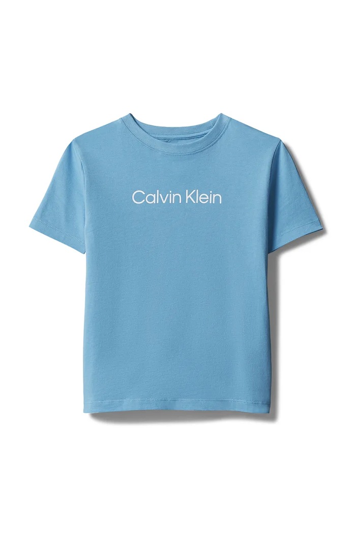 Calvin Klein Jeans tričko detské bavlnené LV1CKSJA29.104.116.PPY2 modrá SS26