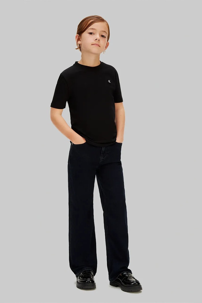 Calvin Klein Jeans tričko detské bavlnené čierna LV1CKSJA30.104.116.PPY2