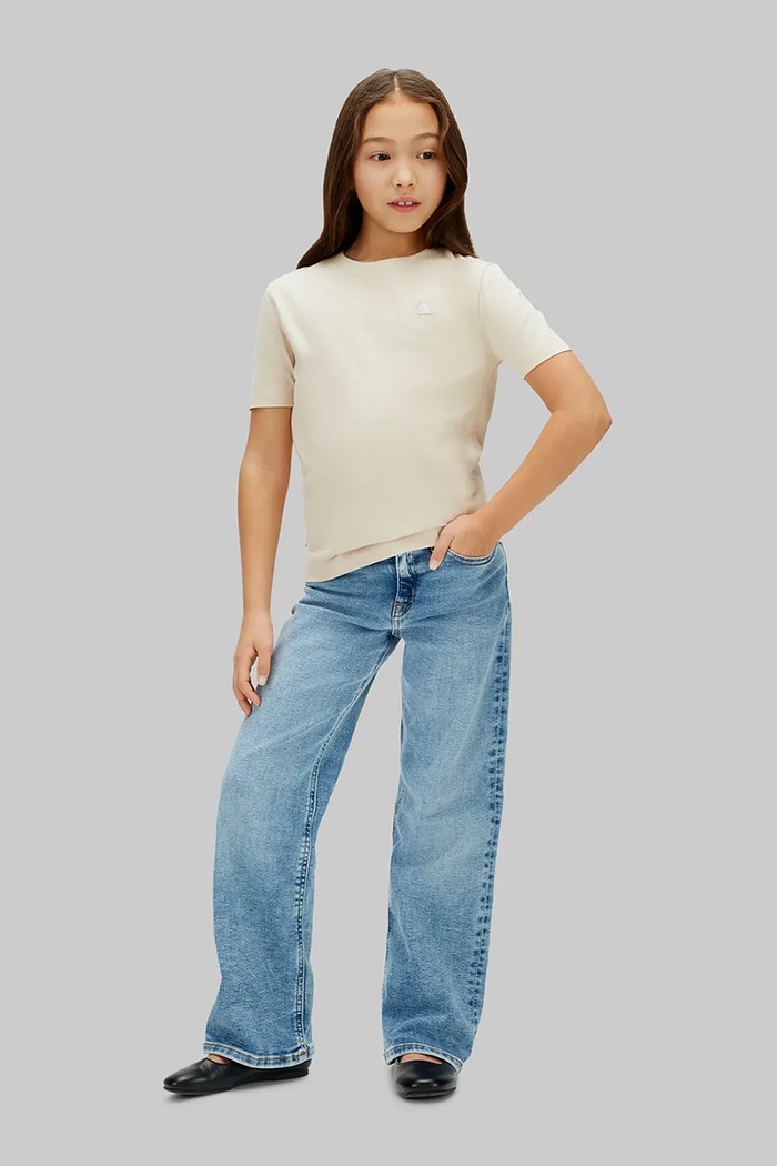 Băieți Calvin Klein Jeans tricou pentru copii, din bumbac LV1CKSJA30.128.176.PPY2 bej