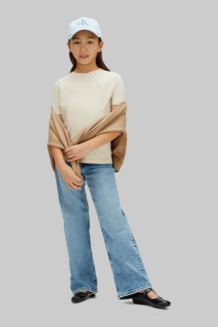 Calvin Klein Jeans tricou pentru copii, din bumbac LV1CKSJA30.128.176.PPY2 bej