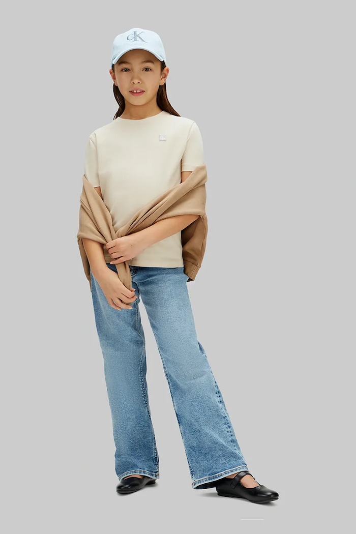Calvin Klein Jeans tricou pentru copii, din bumbac LV1CKSJA30.128.176.PPY2 bej