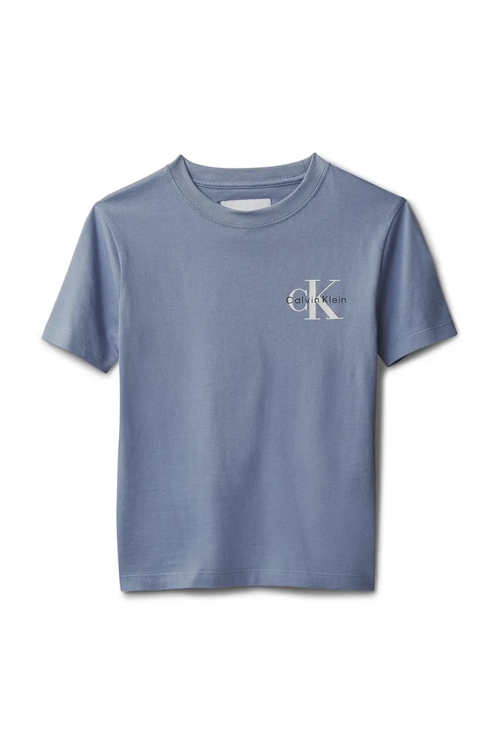 Calvin Klein Jeans tricou pentru copii, din bumbac LV1CKSJA32.128.176.PPY2 albastru SS26