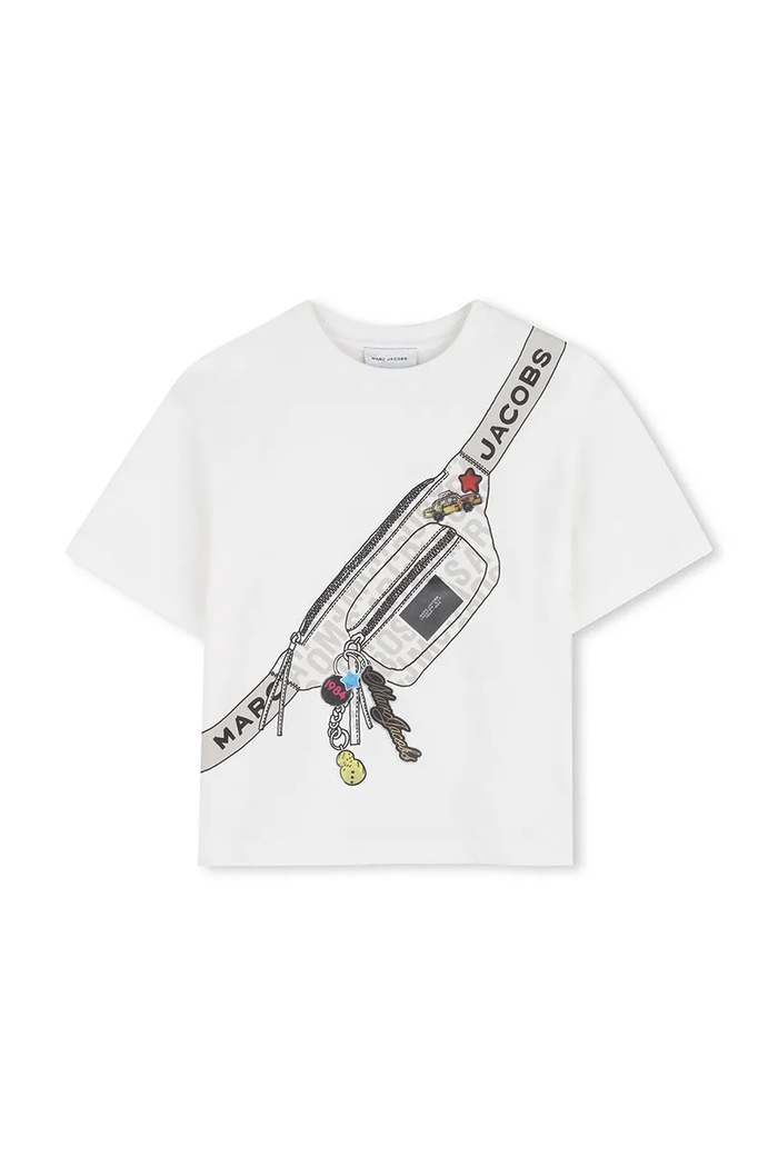 Marc Jacobs t-shirt dziecięcy z elastanem beżowy W60763.114.150
