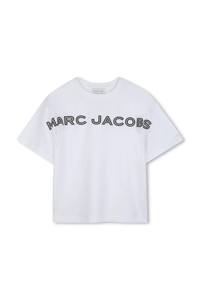 Marc Jacobs t-shirt bawełniany dziecięcy nadruk biały W60766.114.150