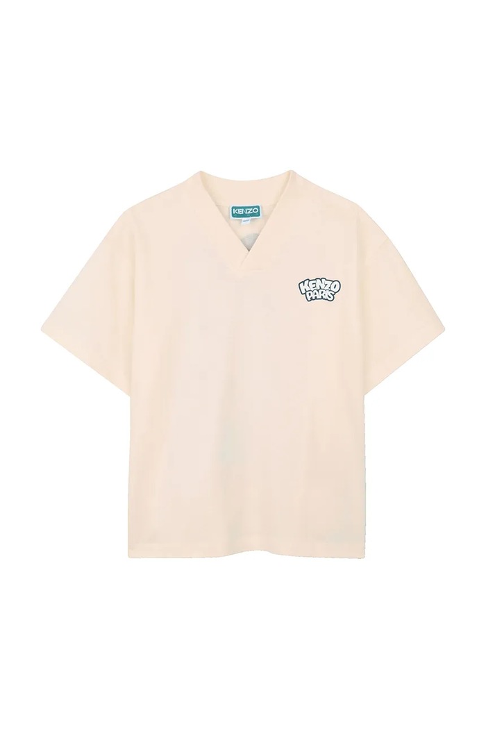Kenzo kids tricou pentru copii, din bumbac K61678.86.108 bej SS26