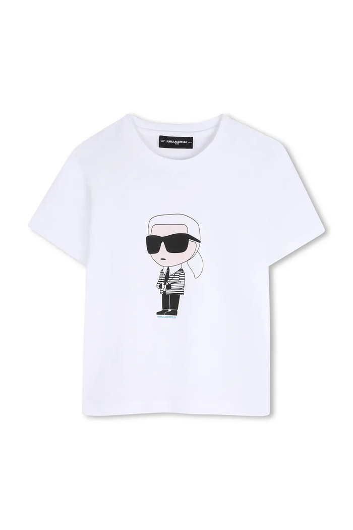 Karl Lagerfeld tričko detské bavlnené biela Z31096.114.150