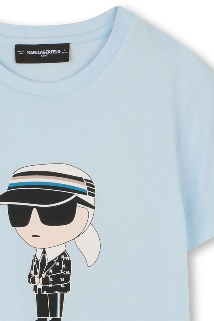 Karl Lagerfeld tricou pentru copii, din bumbac albastru Z31096.86.108