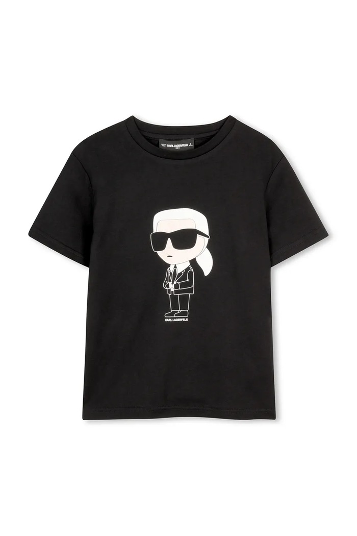 Karl Lagerfeld tričko detské bavlnené čierna Z31096.86.108