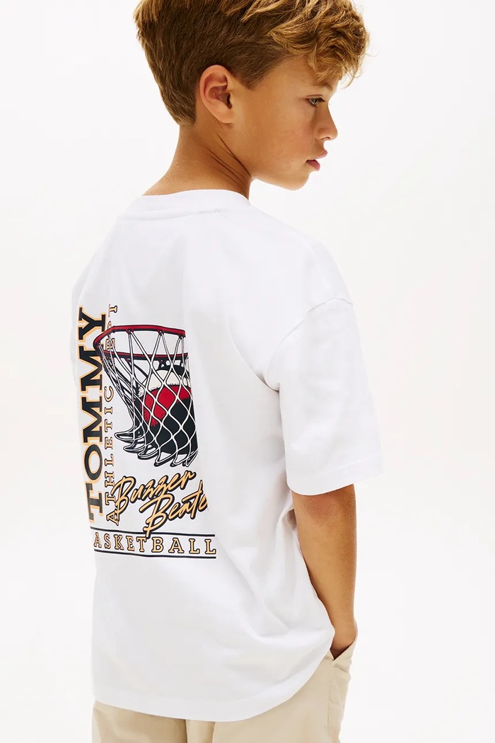 Tommy Hilfiger tričko detské bavlnené biela KB0KB10194.128.176.PPY2