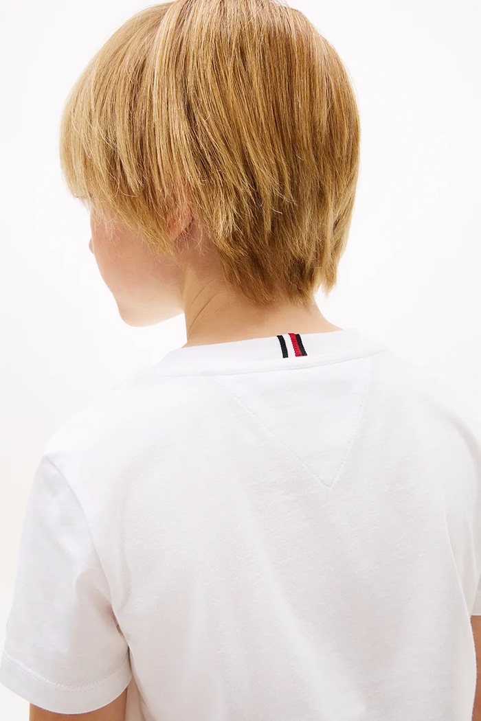 Tommy Hilfiger t-shirt dziecięcy bawełniany KB0KB10263.104.122.PPY2 biały