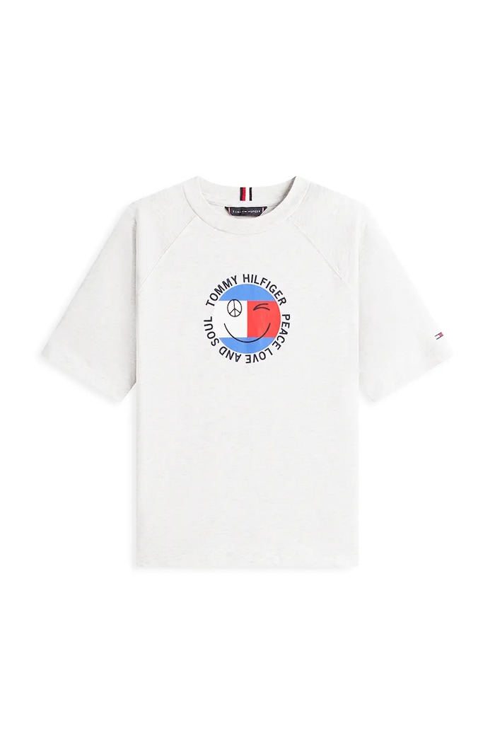 Tommy Hilfiger tričko detské bavlnené KB0KB10269.104.116.PPY2 sivá SS26