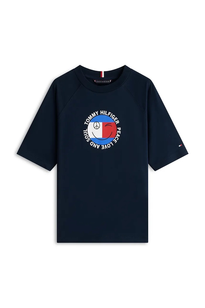 Tommy Hilfiger tričko detské bavlnené KB0KB10269.128.176.PPY2 tmavomodrá SS26