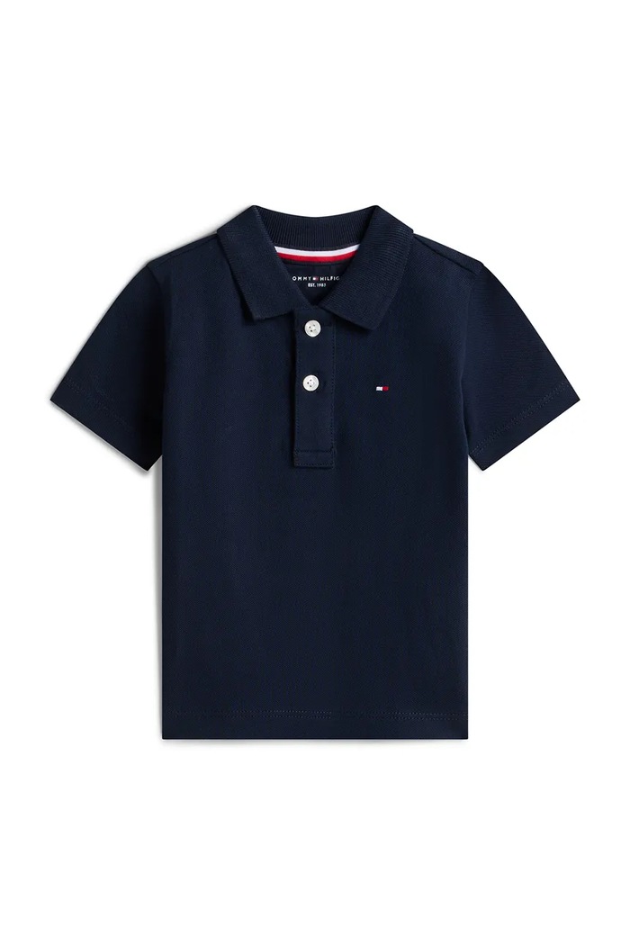 Tommy Hilfiger polo dziecięce bawełniane granatowy KN0KN02352.PPY2