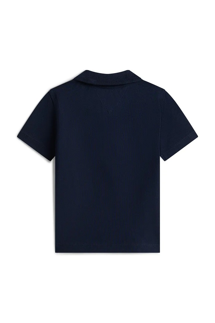 Tommy Hilfiger polo dziecięce bawełniane KN0KN02352.PPY2 granatowy SS26