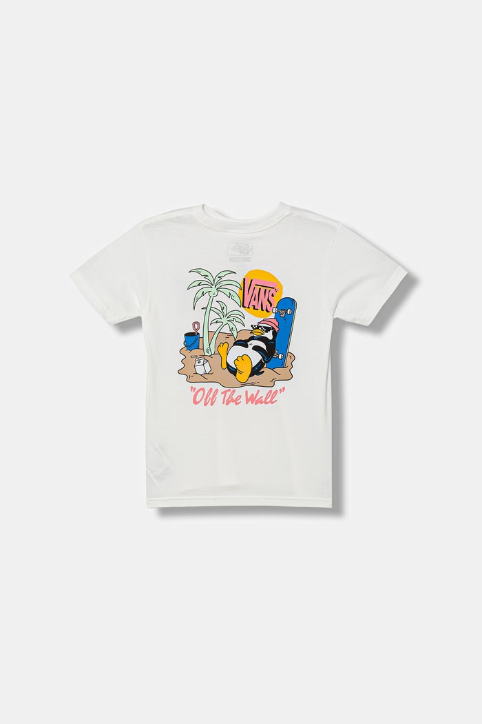 Vans tričko dětské bavlněné bílá VN000TF4WHT1
