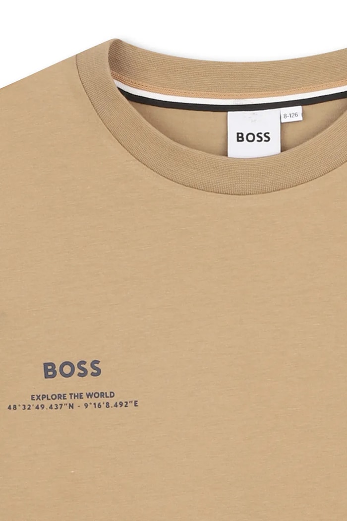 BOSS tricou de bumbac pentru copii verde J52974.102.108