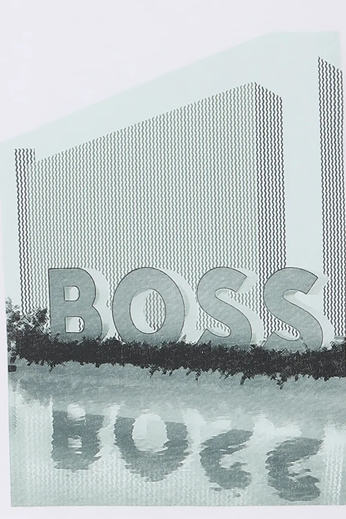 Detské bavlnené tričko BOSS biela J52977.102.108