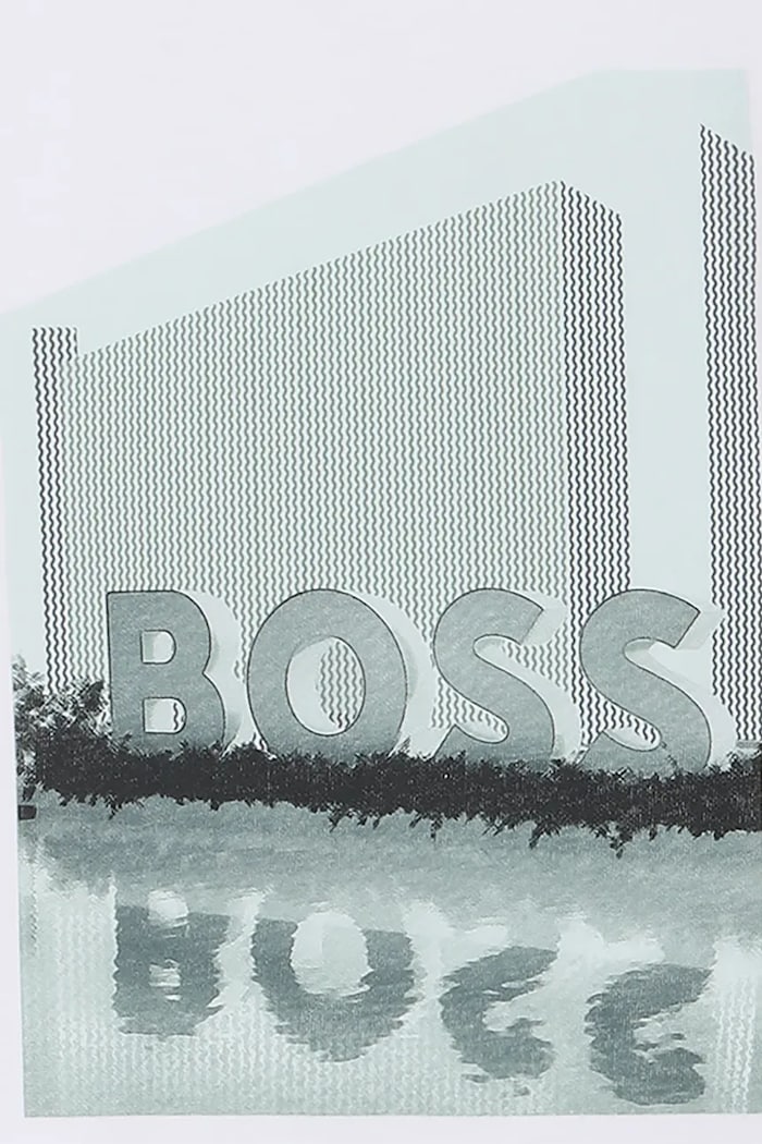 Detské bavlnené tričko BOSS biela J52977.114.50