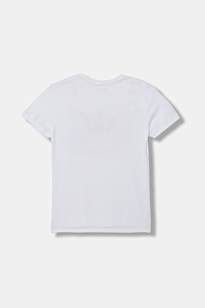 Guess t-shirt bawełniany dziecięcy L6GI08.K8HM4.PPY2.M biały SS26