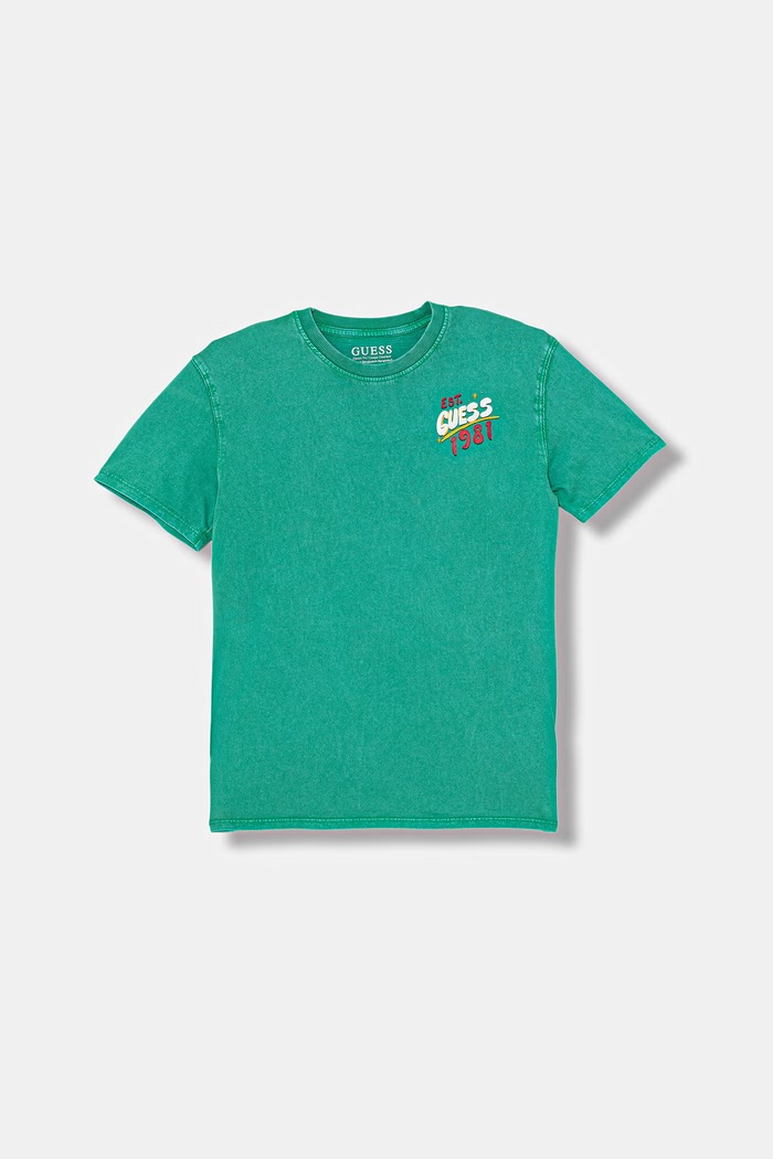Guess tricou pentru copii, din bumbac L6GI17.K8HM4.PPY2.M verde SS26