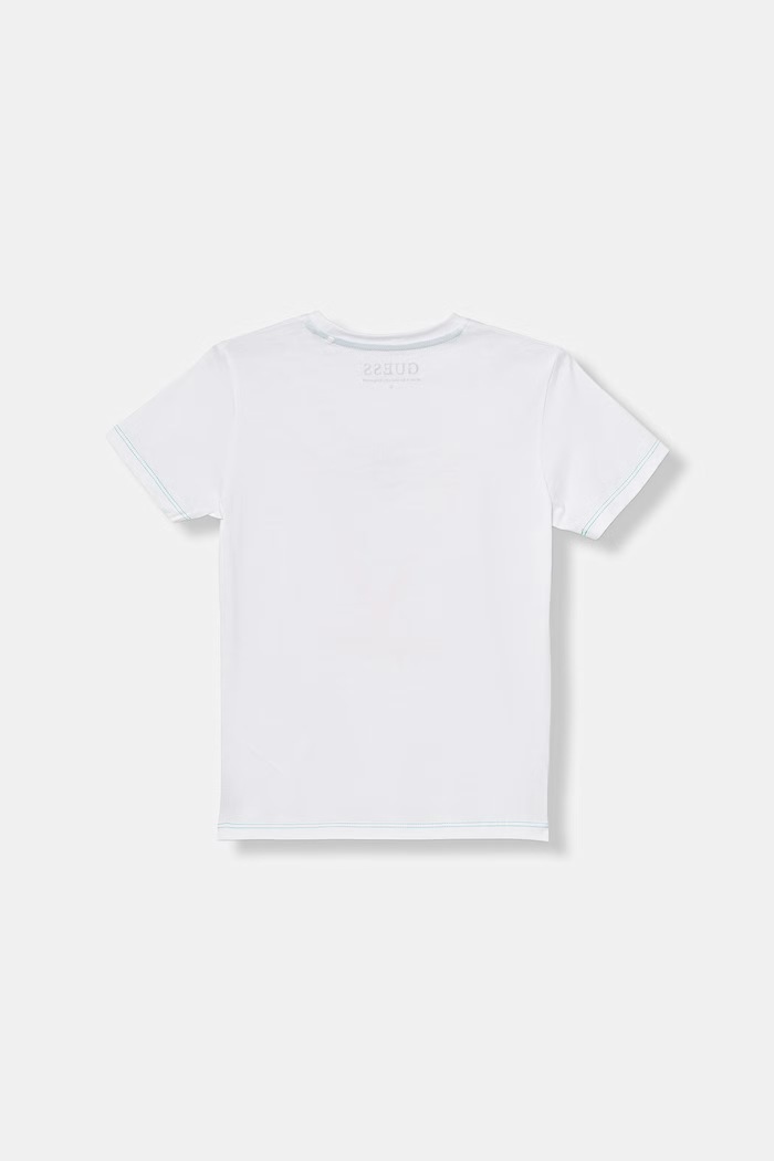 Guess tričko detské bavlnené N6GI10.K8HM4.PPY2.M biela SS26
