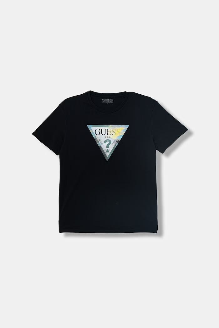 Guess tricou pentru copii, din bumbac negru L6GI25.K8HM4.PPY2.M