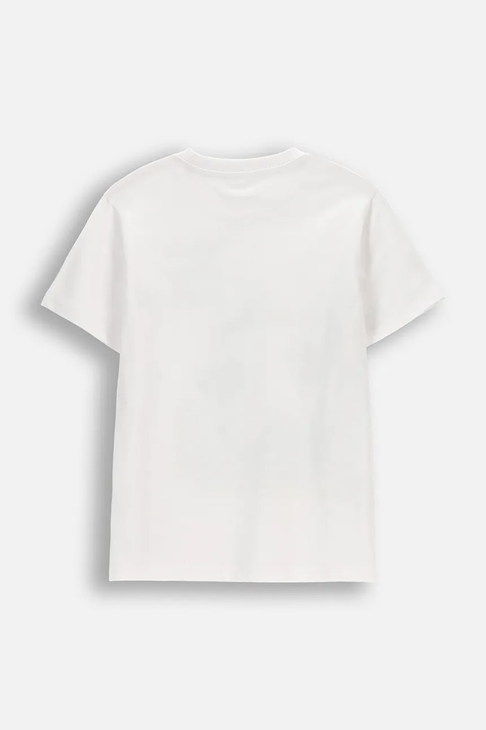 Coccodrillo t-shirt bawełniany dziecięcy WC6143208VBA biały SS26