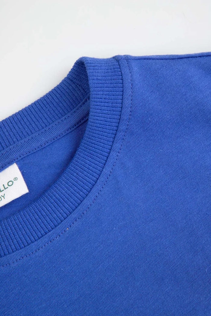Chłopiec Coccodrillo t-shirt bawełniany dziecięcy WC6143226VBA fioletowy
