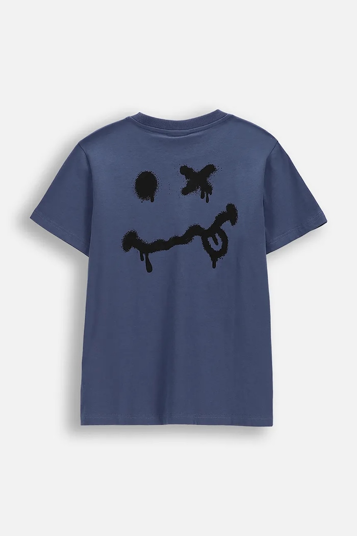 Coccodrillo t-shirt bawełniany dziecięcy WC6143230VBA niebieski SS26