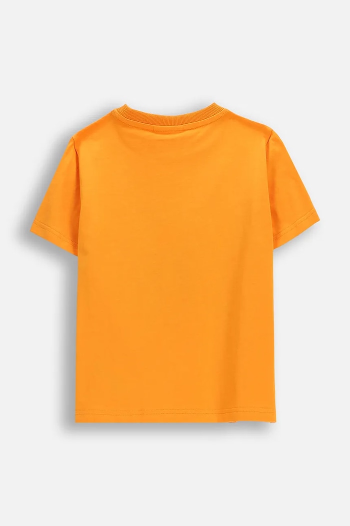 Coccodrillo tricou de bumbac pentru copii WC6143234VBA portocaliu SS26