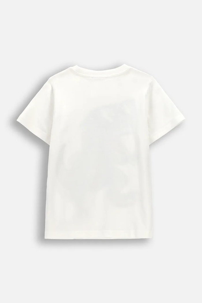 Coccodrillo tricou de bumbac pentru copii WC6143203NBK bej SS26