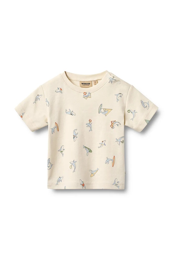 Wheat t-shirt niemowlęcy bawełniany 2-pack beżowy 6136.193.GOTS