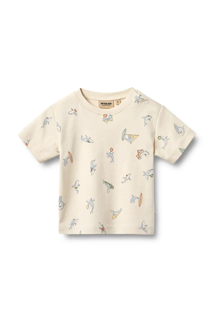 Wheat t-shirt niemowlęcy bawełniany 2-pack beżowy 6136.193.GOTS