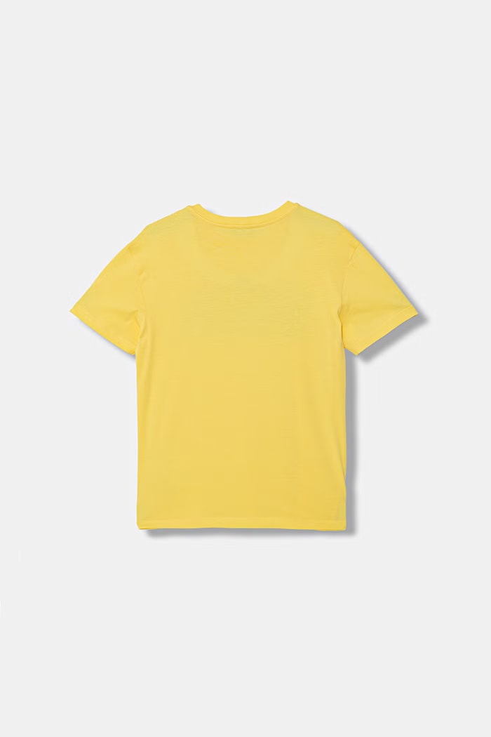 United Colors of Benetton t-shirt dziecięcy bawełniany 3I1XC10SJ.G.Stagionale żółty SS26