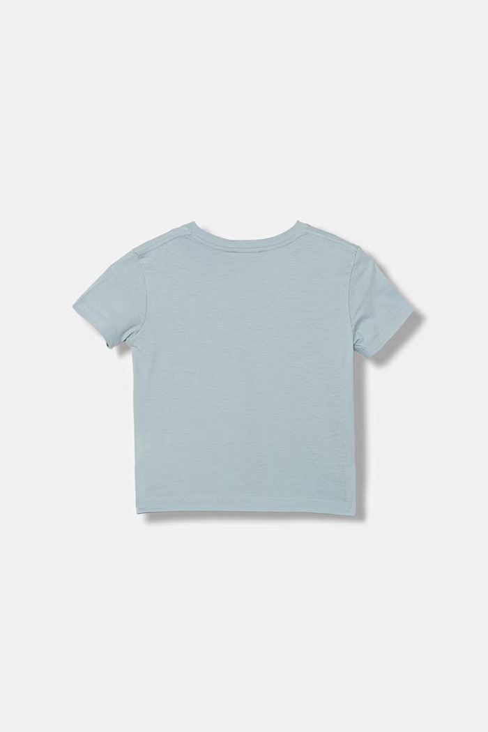 United Colors of Benetton tricou pentru copii din bumbac 3I1XG10MA.P.Stagionale albastru SS26