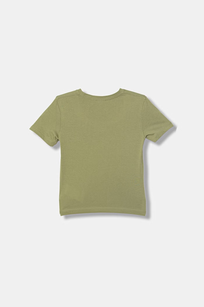 United Colors of Benetton tricou pentru copii din bumbac 3I1XG10MA.P.Stagionale verde SS26