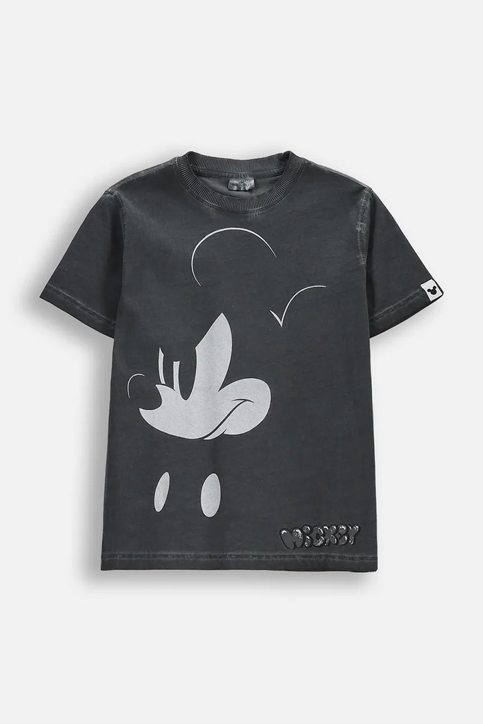 Coccodrillo t-shirt dziecięcy bawełniany szary WC6143210LBD