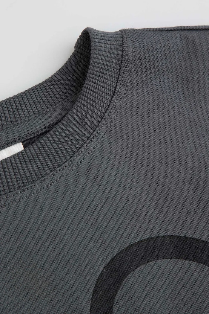 Chłopiec Coccodrillo T-shirt dziecięcy bawełniany WC6143207LBD szary