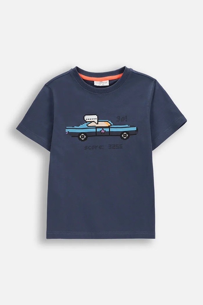 Coccodrillo tričko detské bavlnené modrá WC6143201MBK