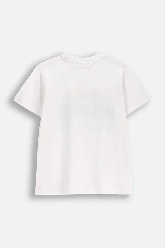 Coccodrillo T-shirt dziecięcy bawełniany WC6143205VBB biały SS26