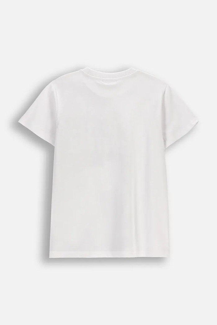 Coccodrillo tricou pentru copii, din bumbac WC6143209VBB alb SS26