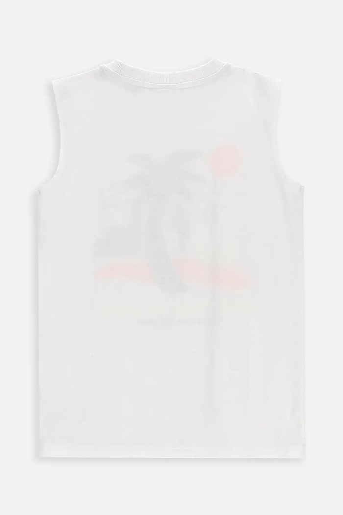 Coccodrillo tricou pentru copii, din bumbac WC6143303VBB alb SS26