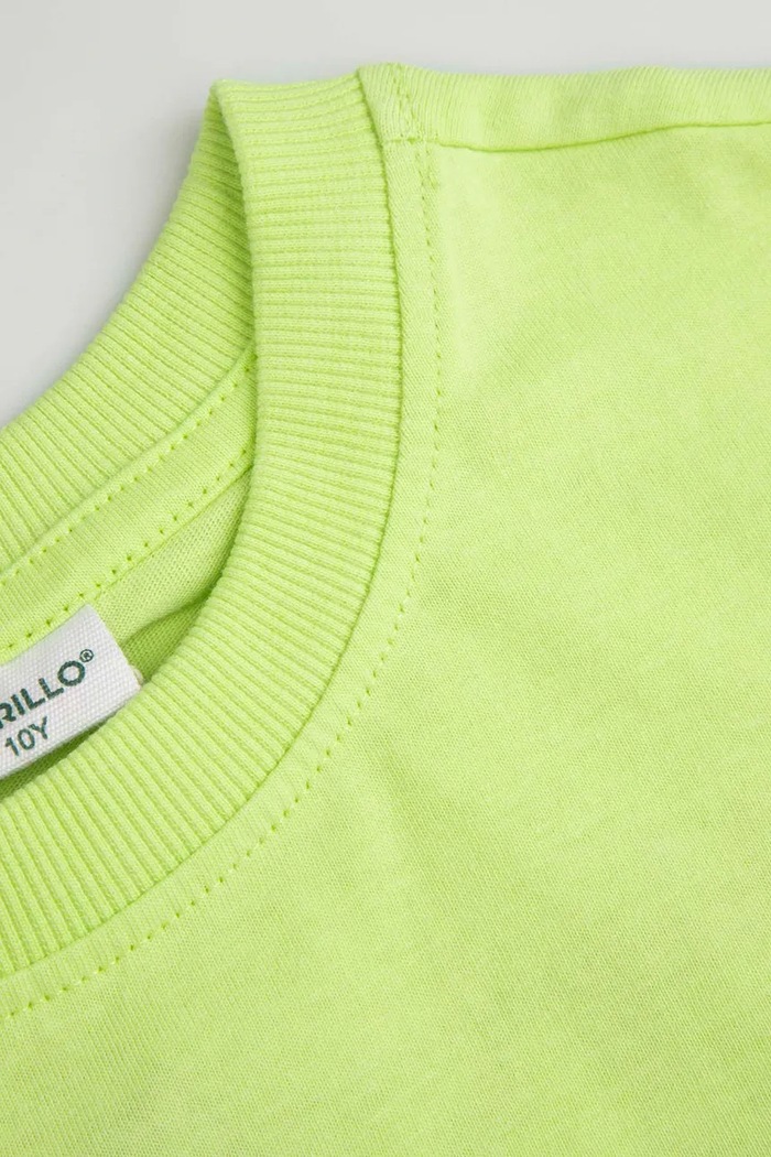 Chłopiec Coccodrillo T-shirt dziecięcy bawełniany WC6143204TBJ zielony