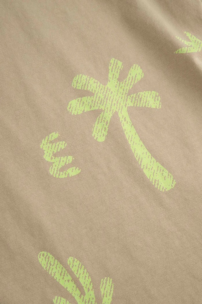 Coccodrillo T-shirt dziecięcy bawełniany WC6143203TBK beżowy