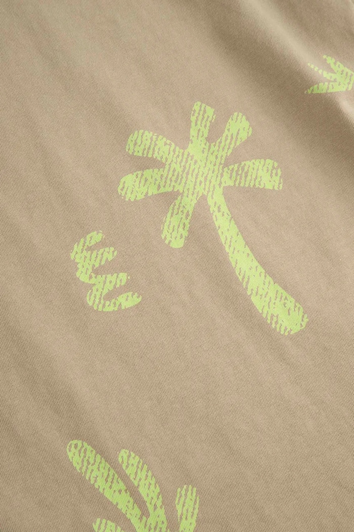 Coccodrillo T-shirt dziecięcy bawełniany WC6143203TBK beżowy
