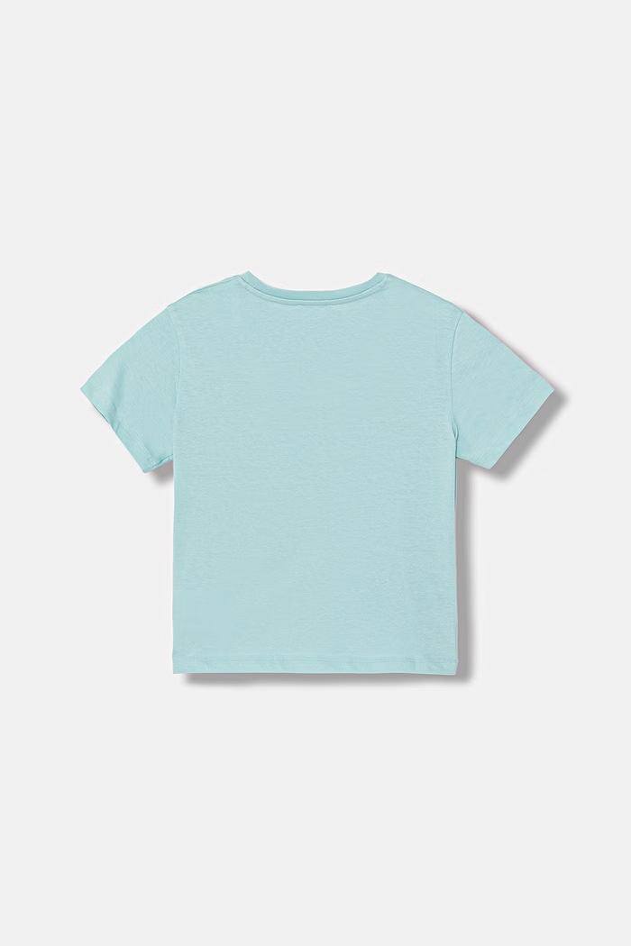 United Colors of Benetton T-shirt dziecięcy bawełniany 3I1XG10MX.P.seasonal turkusowy SS26