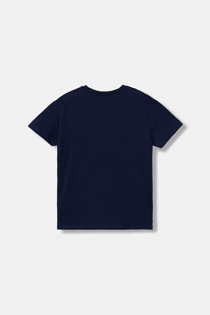 United Colors of Benetton T-shirt dziecięcy bawełniany 3I1XC10TF.G.seasonal granatowy SS26